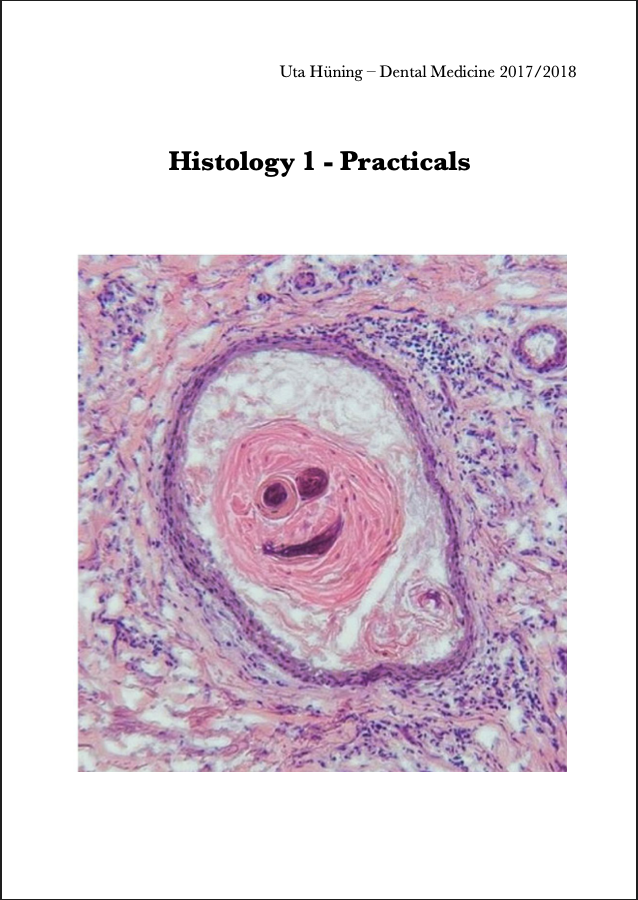 Histology 1 Notes by MDDr. Uta Hüning