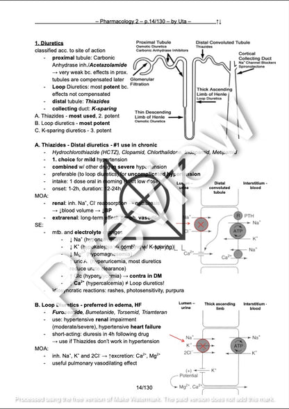 Pharmacology 2 Summary by MDDr. Uta Hüning