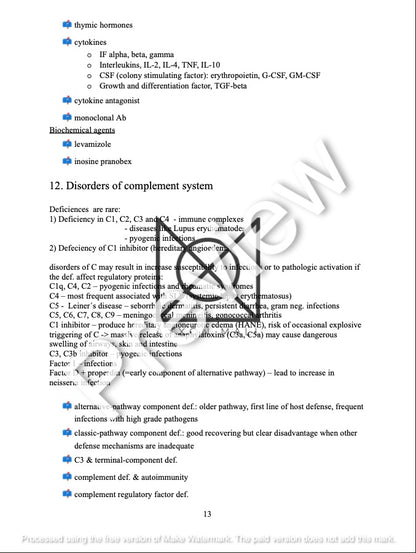 Immunology Classroom Notes