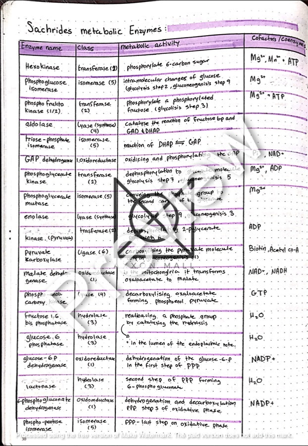 Biochemistry Notes by MUDr. Jeries Silbak