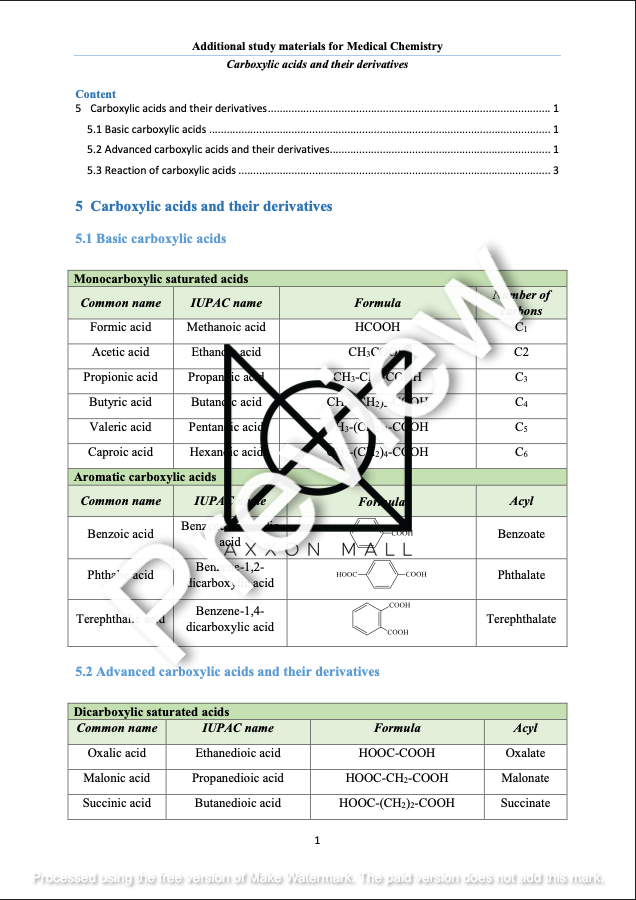 Medical Chemistry