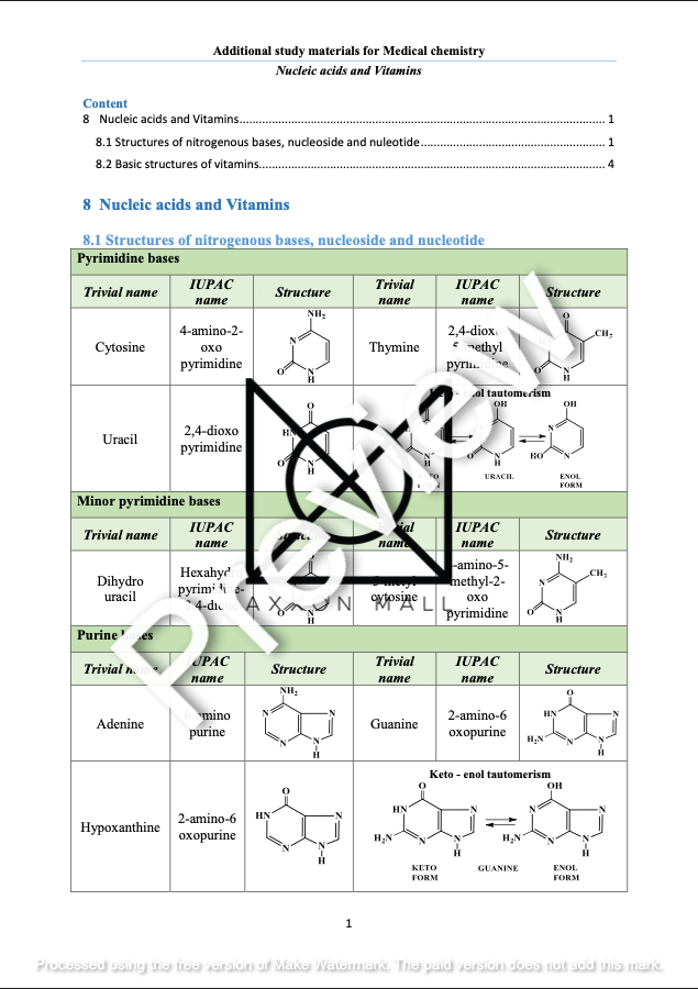 Medical Chemistry