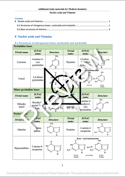 Medical Chemistry