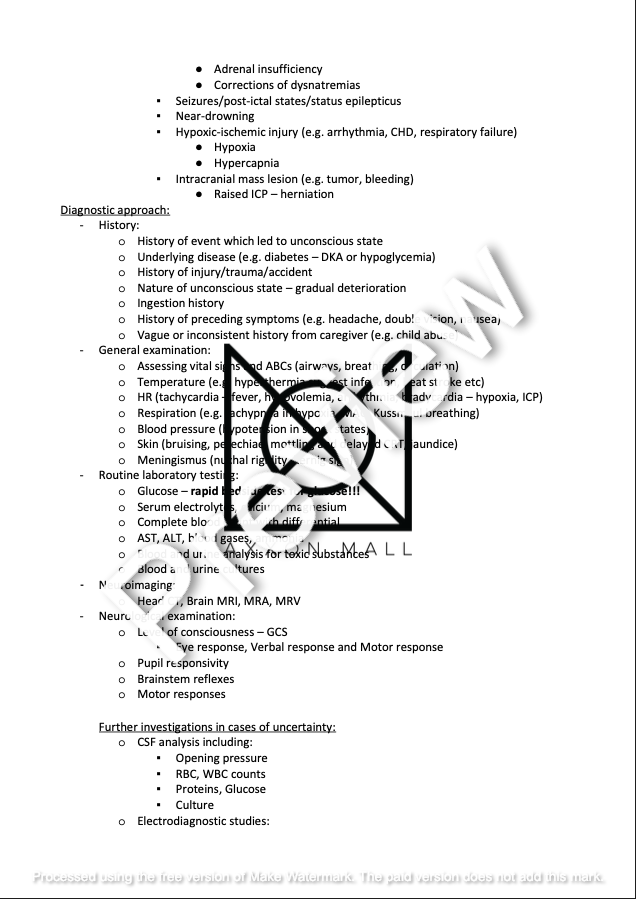 Paediatrics State Exam UPJS 2022/23