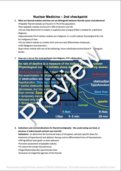 1st and 2nd Check Points Nuclear Medicine Notes