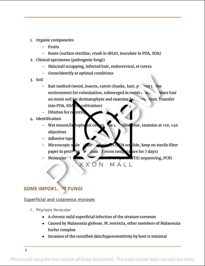 MICROBIOLOGY: Mycology