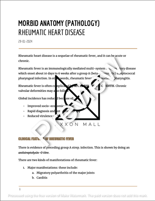 RHEUMATIC HEART DISEASE